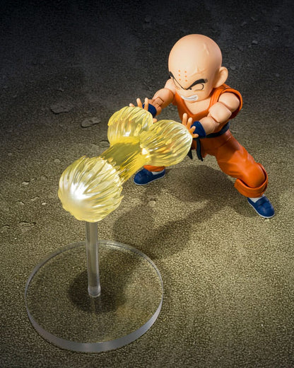 Detalle del rostro de Krillin en figura S.H.Figuarts Dragon Bal