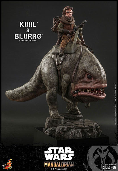 Pack Kuiil y Blurrg Hot Toys Star Wars The Mandalorian figura coleccionable 1/6