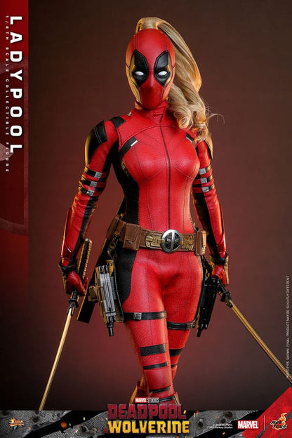 Figura articulada Ladypool Hot Toys basada en Deadpool & Wolverine, escala 1/6