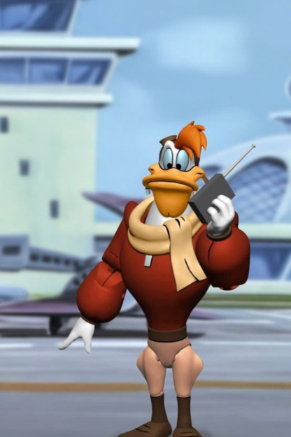 Figura Launchpad McQuack de NECA basada en DuckTales con diseño clásico y gran nivel de detalle