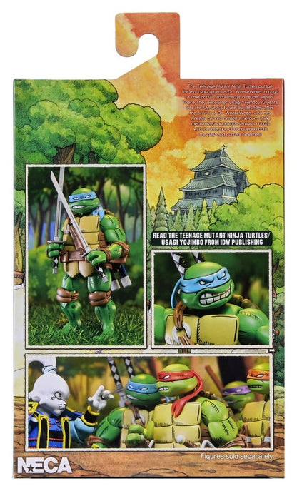 Figura Ultimate Leonardo TMNT NECA con cabezas y manos intercambiables