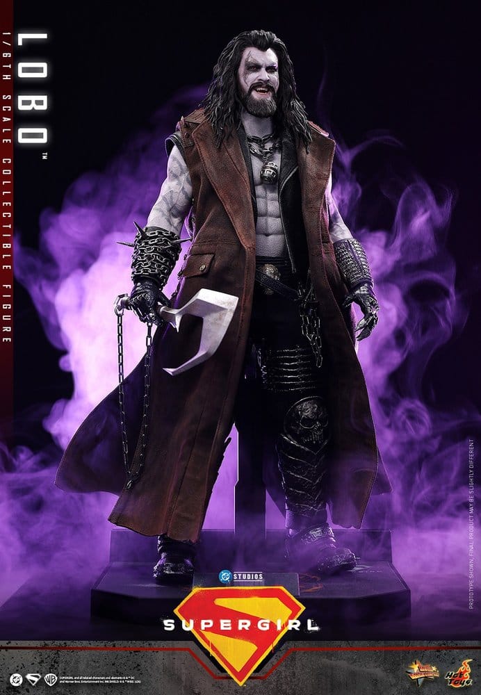 Lobo interpretado por Jason Momoa figura Hot Toys Supergirl DC Studios