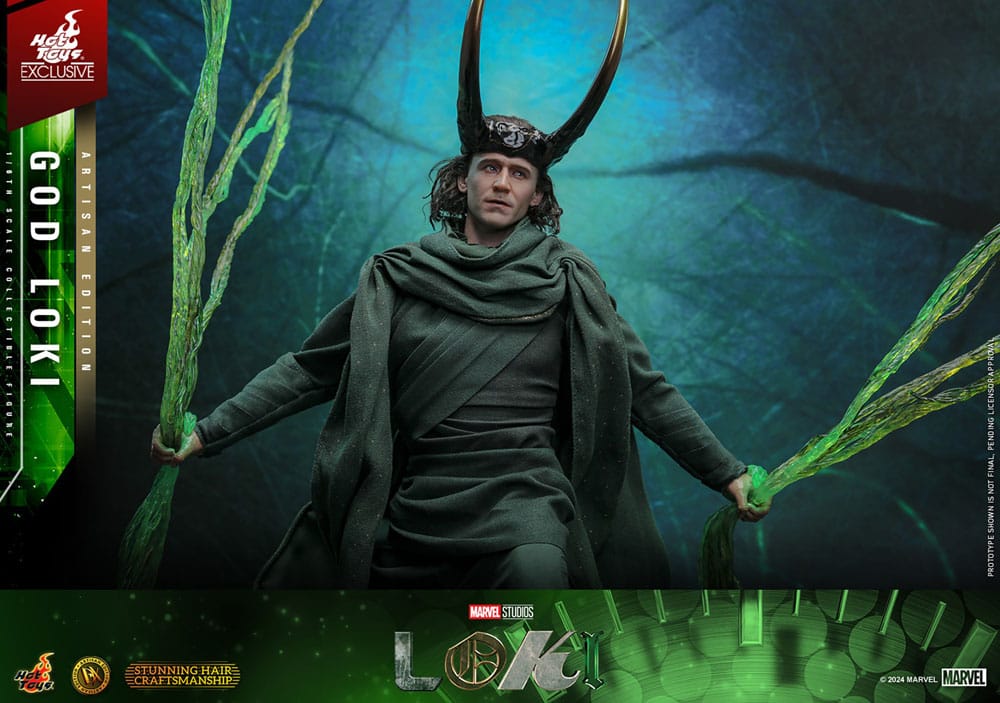Trono dorado y accesorios de la figura God Loki Artisan Edition Hot Toys escala 1/6