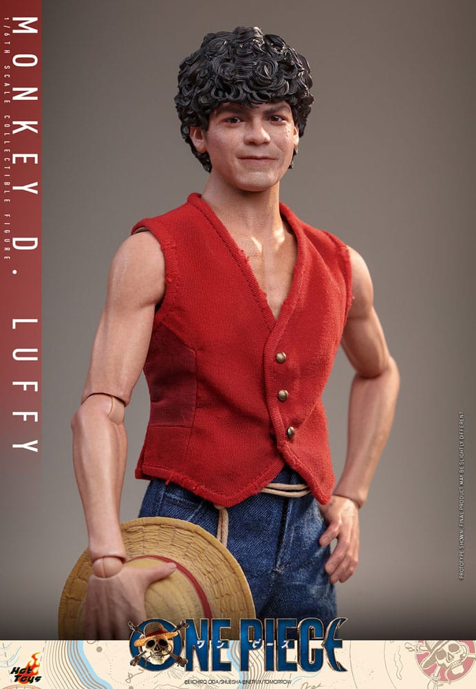 Accesorios y detalles faciales de la figura de Luffy Hot Toys