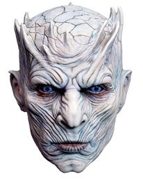 Máscara Night King vista frontal con escultura detallada