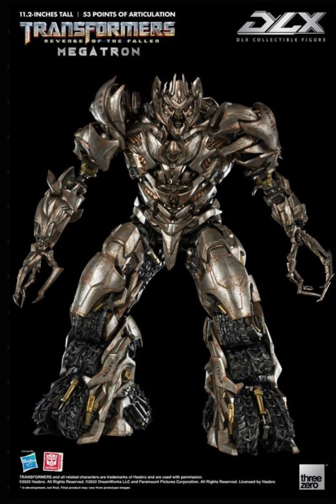 Figura Megatron DLX Threezero basada en Transformers Revenge of the Fallen 28 cm