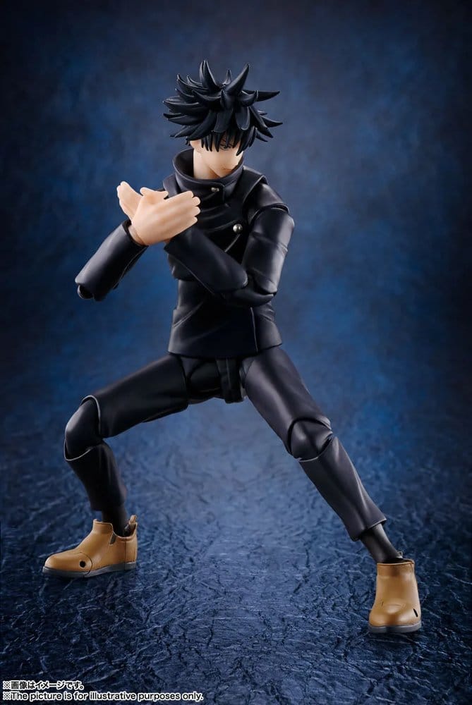 Figura Megumi Fushiguro S.H.Figuarts en pose de combate de Tamashii Nations