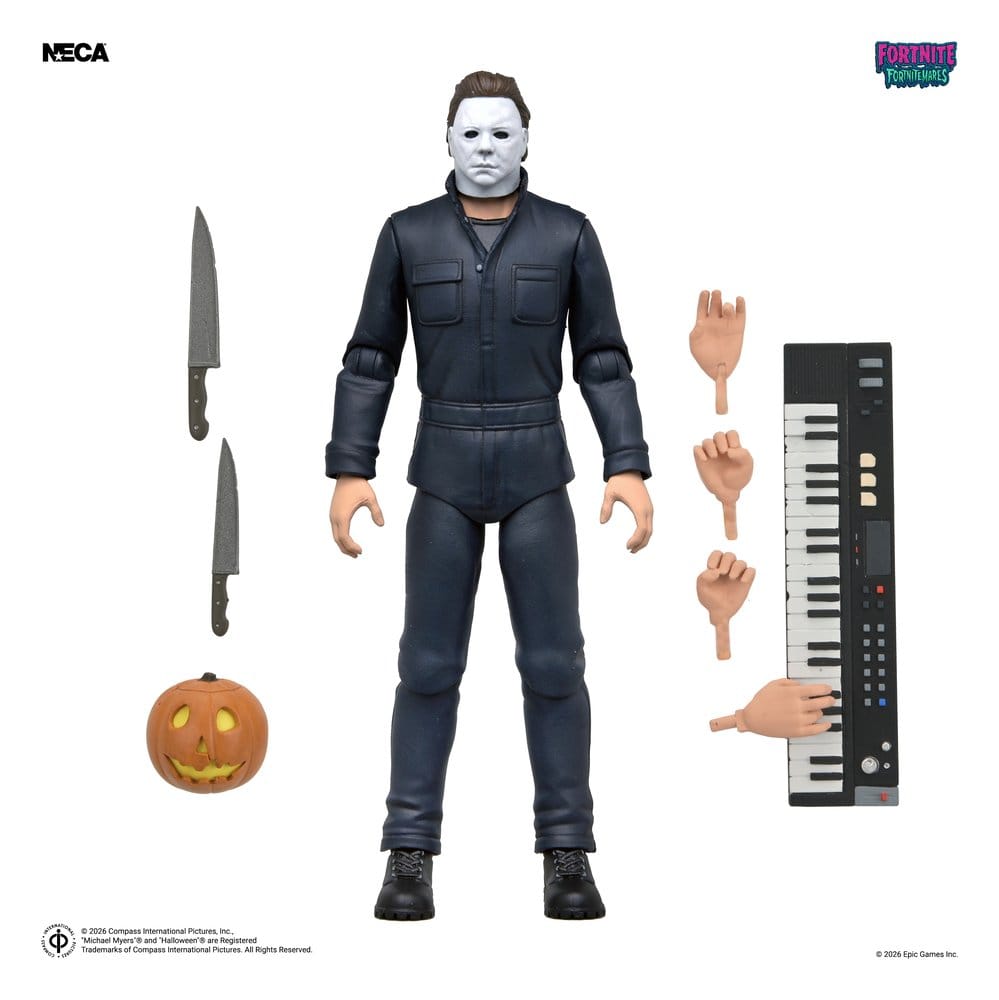 Figura coleccionable Michael Myers de Fortnite y Halloween fabricada por NECA