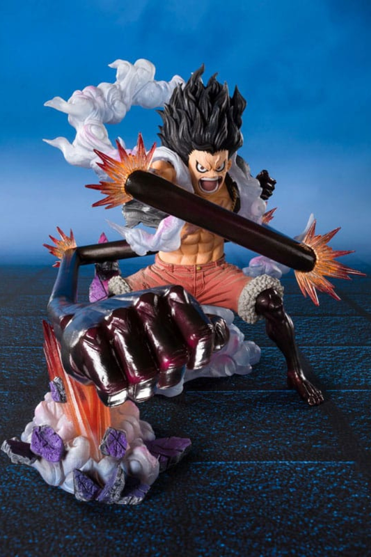 Estatua Figuarts ZERO Extra Battle Monkey D. Luffy Gear 4 Snake Man King Cobra de One Piece 21 cm