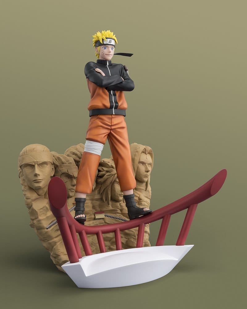 Figura Naruto Uzumaki Figuarts ZERO STARTune con diorama de la Roca Hokage