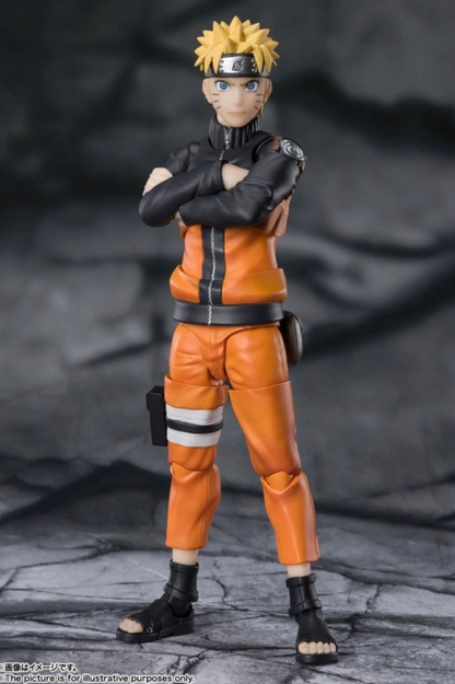 Naruto Uzumaki S.H.Figuarts Tamashii Nations con pose frontal.