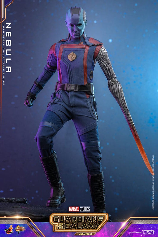 Figura Nebula Hot Toys 1/6 escala frontal - Guardians of the Galaxy Vol. 3 - Marvel