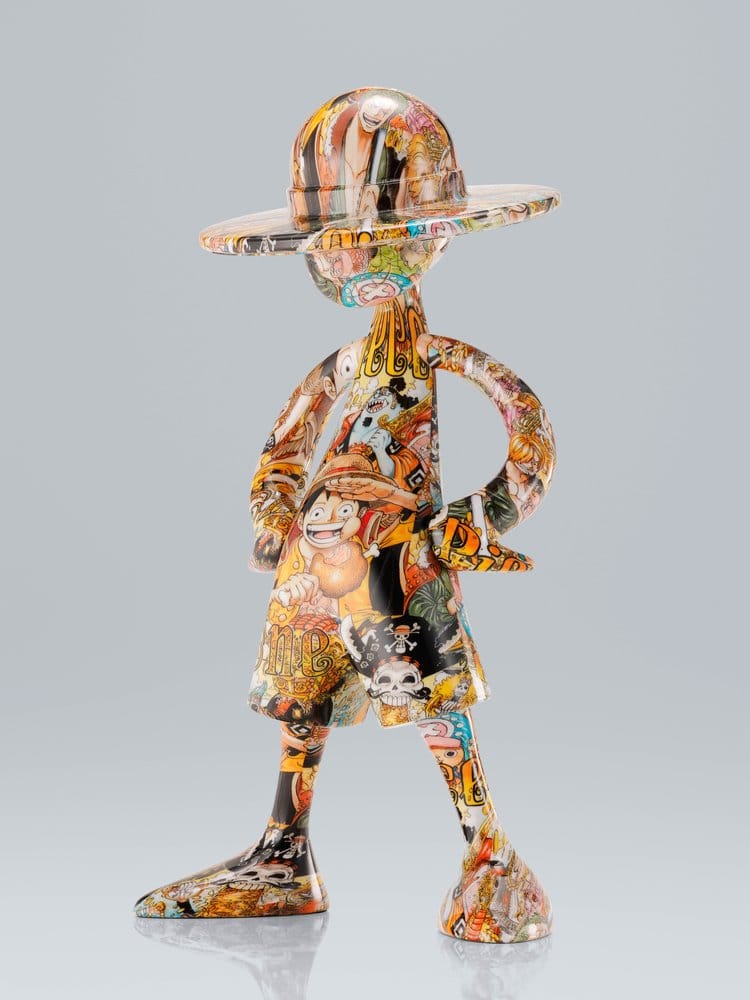 Detalle del diseño artístico de la figura Luffy ArtCanvas One Piece