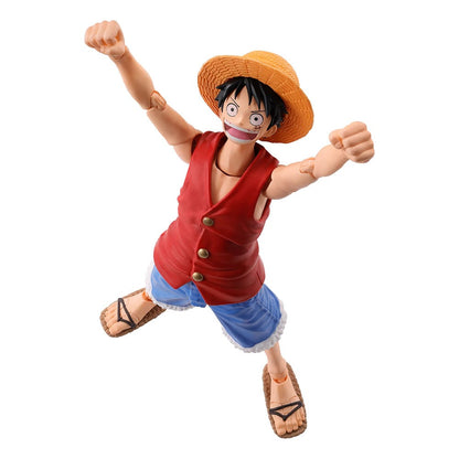 Luffy joven con sombrero de paja en pose de acción – SH Figuarts