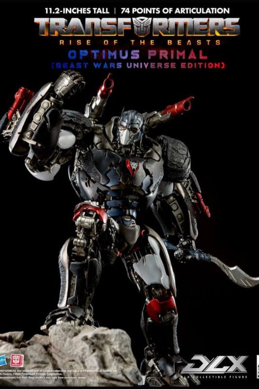 Figura Optimus Primal Threezero DLX Transformers Rise of the Beasts vista frontal 29 cm