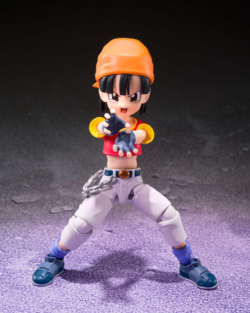 Figura Pan y Gil Dragon Ball GT en pose de acción Tamashii Nations