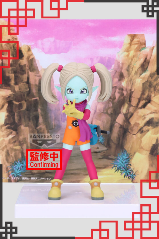 Figura de Panzy con fondo rocoso ilustrado – Dragon Ball Daima 13 cm