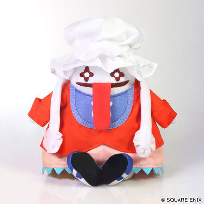Vista frontal del peluche oficial de Quina Quen 19 cm – Final Fantasy IX
