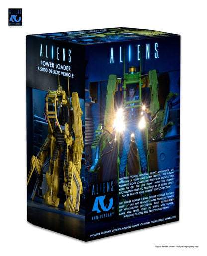 Power Loader P-5000 de NECA en escena de diorama compatible con figuras de 7 pulgadas