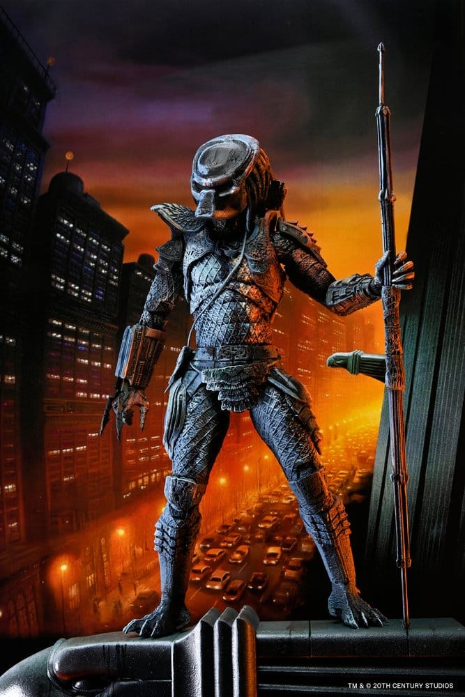 Figura Predator 2 City Hunter NECA Poster Series vista lateral