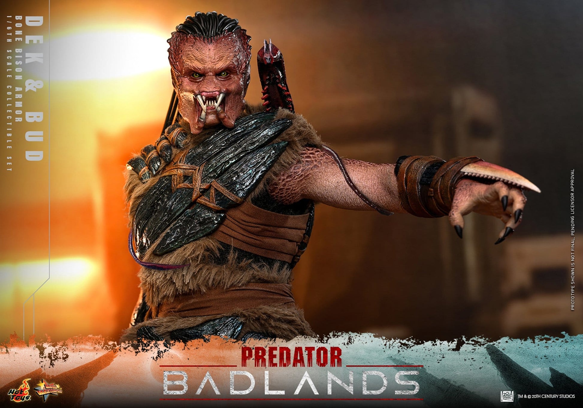 Accesorios y piezas intercambiables Dek y Bud Predator Badlands Hot Toys figura 1/6