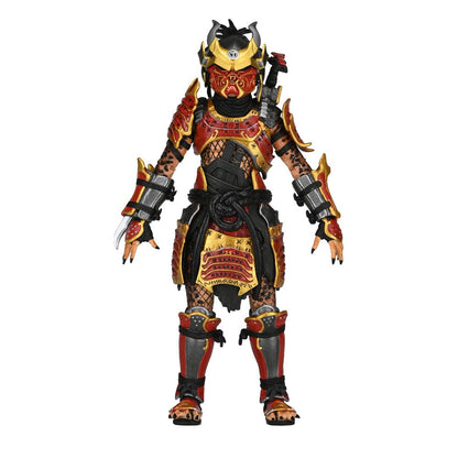 Figura articulada Predator Samurai – detalle de armadura y postura de combate