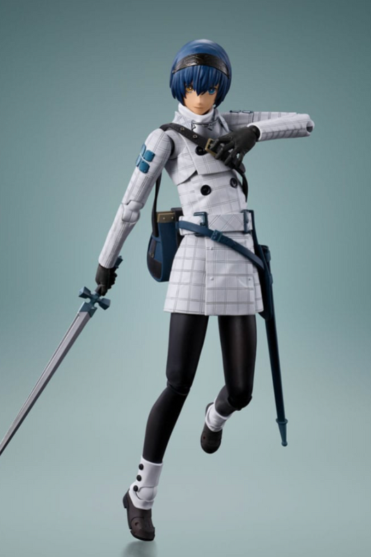 Figura articulada del protagonista de Metaphor: ReFantazio en pose frontal con espada