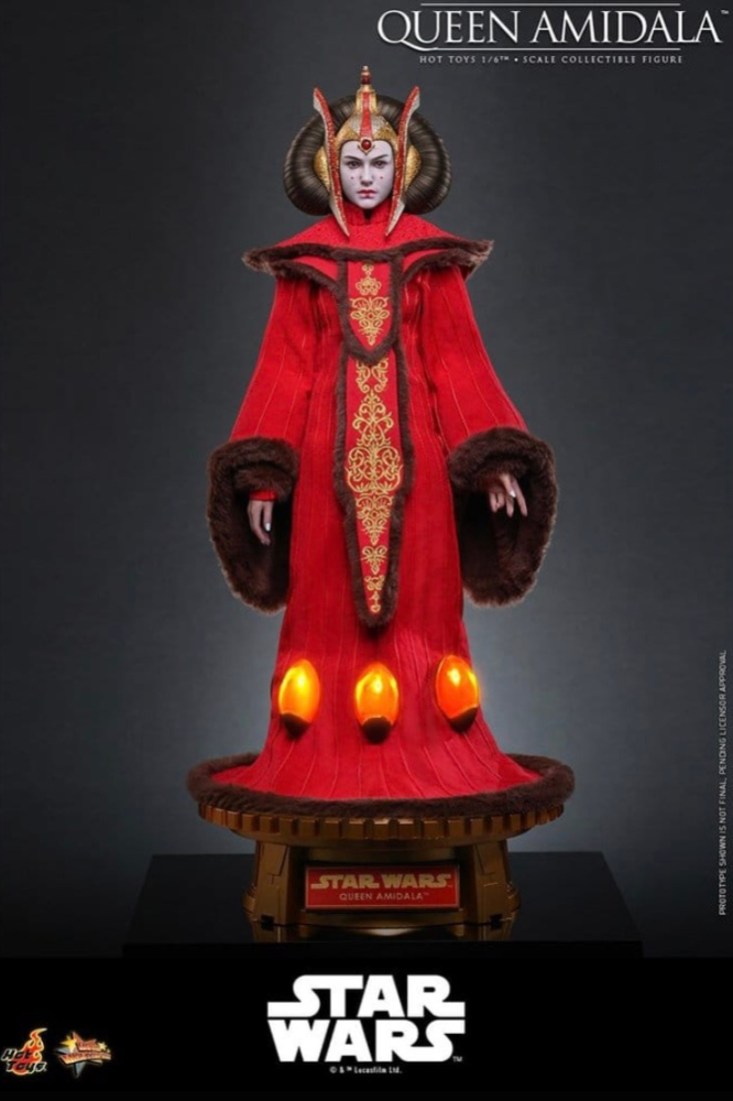 Figura Queen Amidala Movie Masterpiece Hot Toys Star Wars 1/6 28 cm frontal