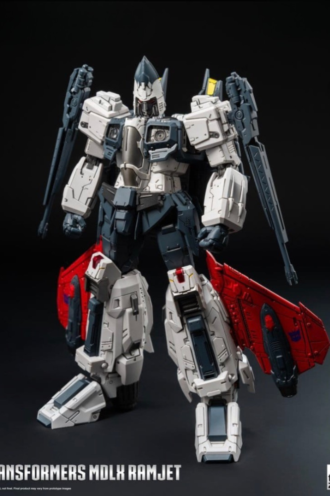 Figura Transformers MDLX Ramjet de Threezero en escala compacta de 20 cm.