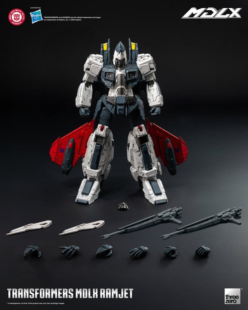 Ramjet MDLX Threezero figura articulada con diseño mecánico detallado.