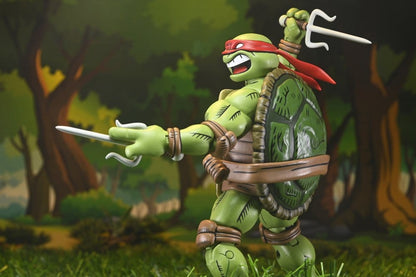 Figura Ultimate Raphael TMNT NECA con cabezas y manos intercambiables