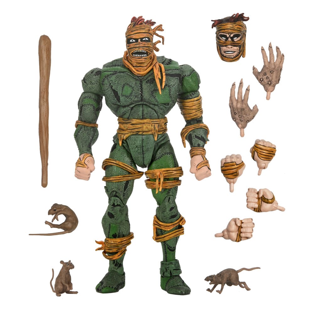 Rat King NECA con accesorios Tortugas Ninja Mirage Comics