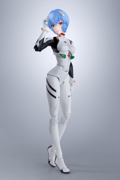 Figura articulada de Rei Ayanami con traje blanco – 14 cm