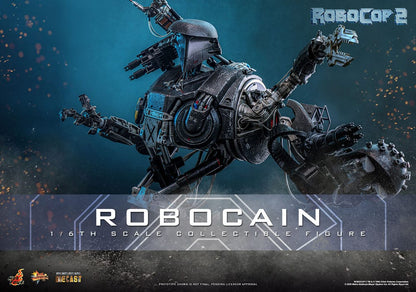 Detalle de cabeza intercambiable con LED – RoboCain Hot Toys escala 1/6