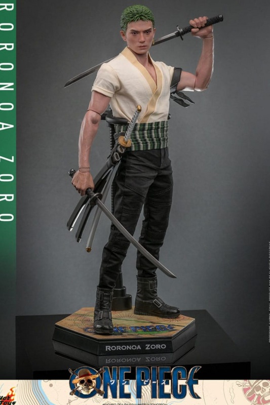 Figura articulada Roronoa Zoro Hot Toys de One Piece Netflix