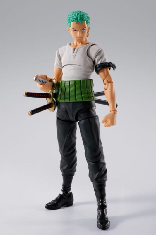Figura articulada de Roronoa Zoro con espadas – S.H.Figuarts One Piece 15 cm