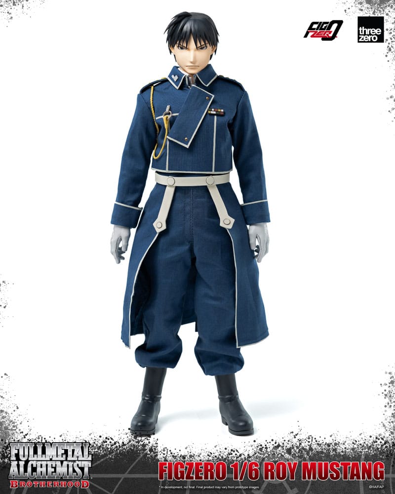 Accesorios incluidos en la figura de Roy Mustang como rostros, manos y efectos de fuego