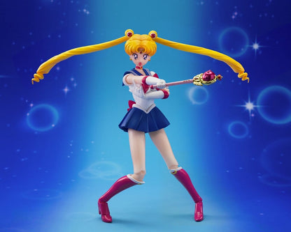 Figura Sailor Moon S.H. Figuarts con base expositora oficial Tamashii Nations