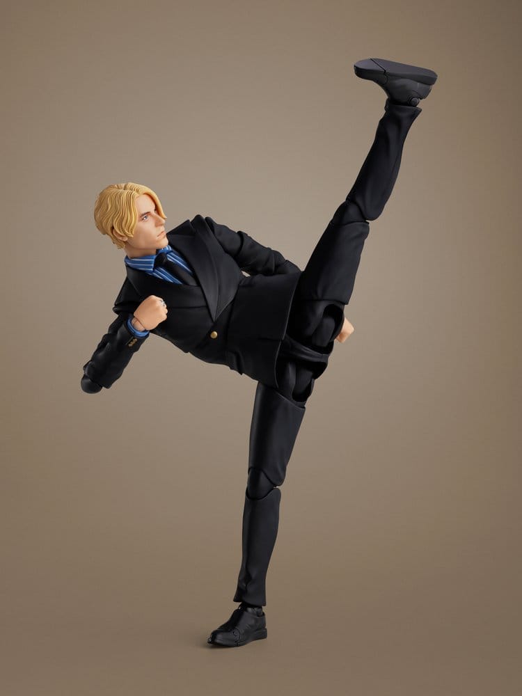 Detalle figura Sanji One Piece Netflix con expresión facial realista
