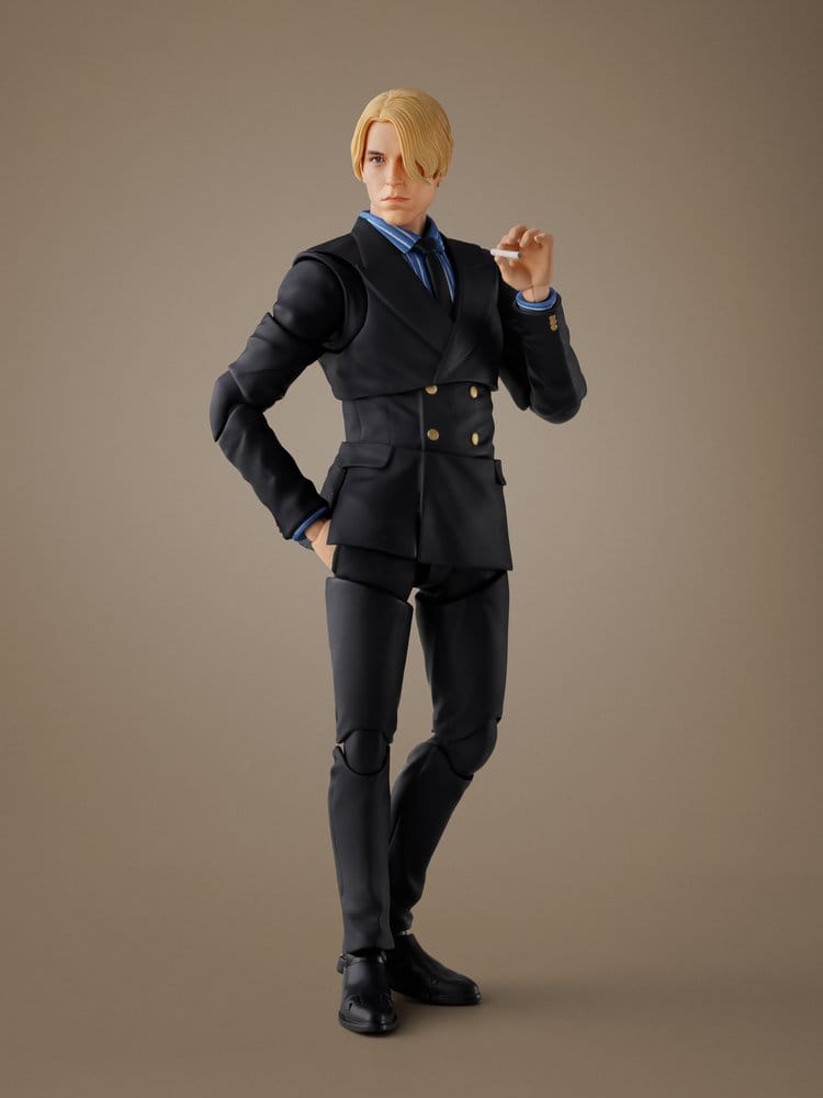 Figura Sanji en pose de patada dinámica S.H.Figuarts One Piece Netflix