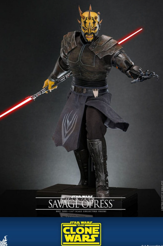Figura articulada Savage Opress Star Wars The Clone Wars Hot Toys escala 1/6