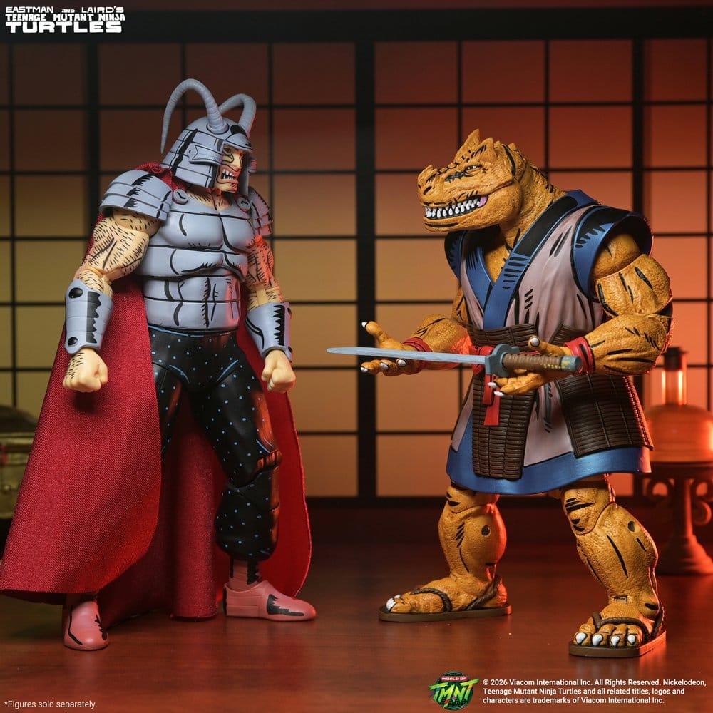 Figura coleccionable Savanti Romero Warlord de TMNT Mirage Comics fabricada por NECA