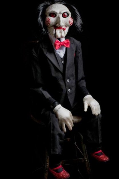 Réplica oficial del muñeco Billy de Saw a tamaño real 119 cm