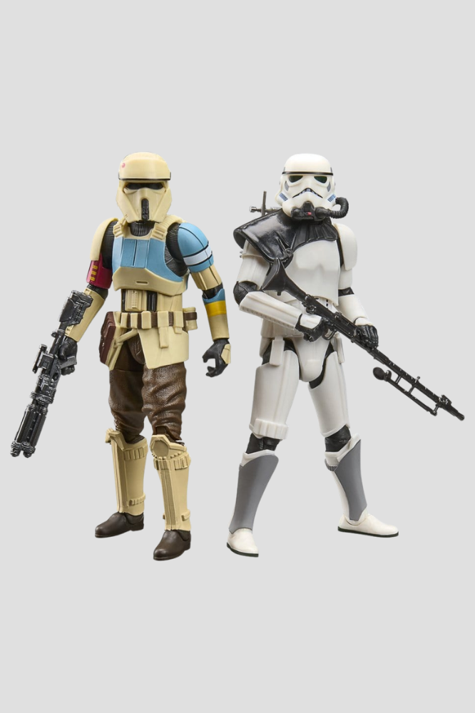 Pack de dos figuras Star Wars The Black Series de Hasbro con Scarif Stormtrooper y Magma Stormtrooper inspirados en Battlefront.