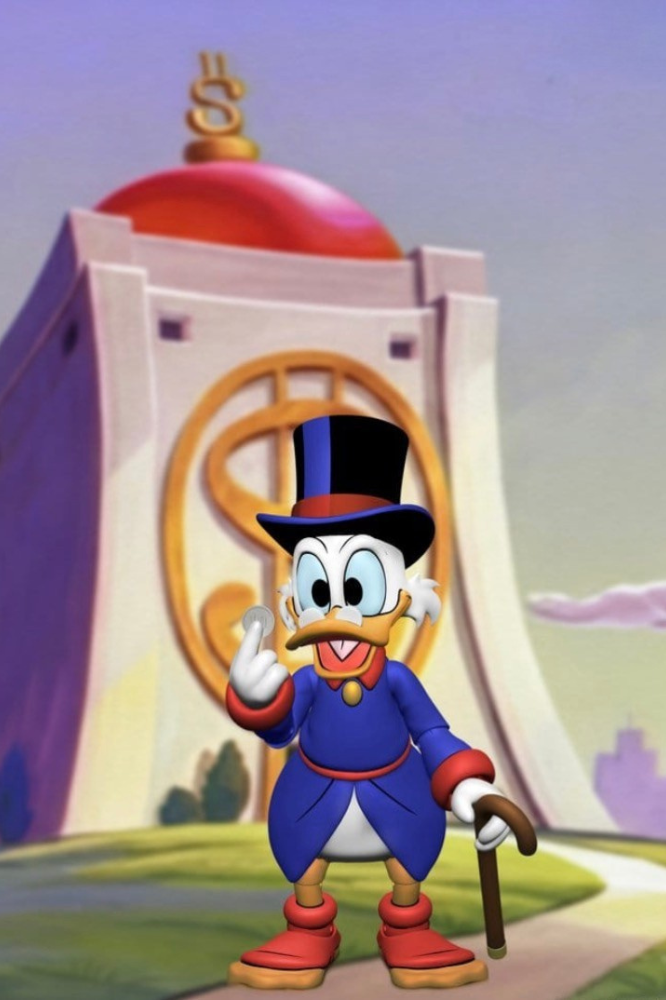 Figura Scrooge McDuck de NECA basada en DuckTales con diseño clásico y gran nivel de detalle