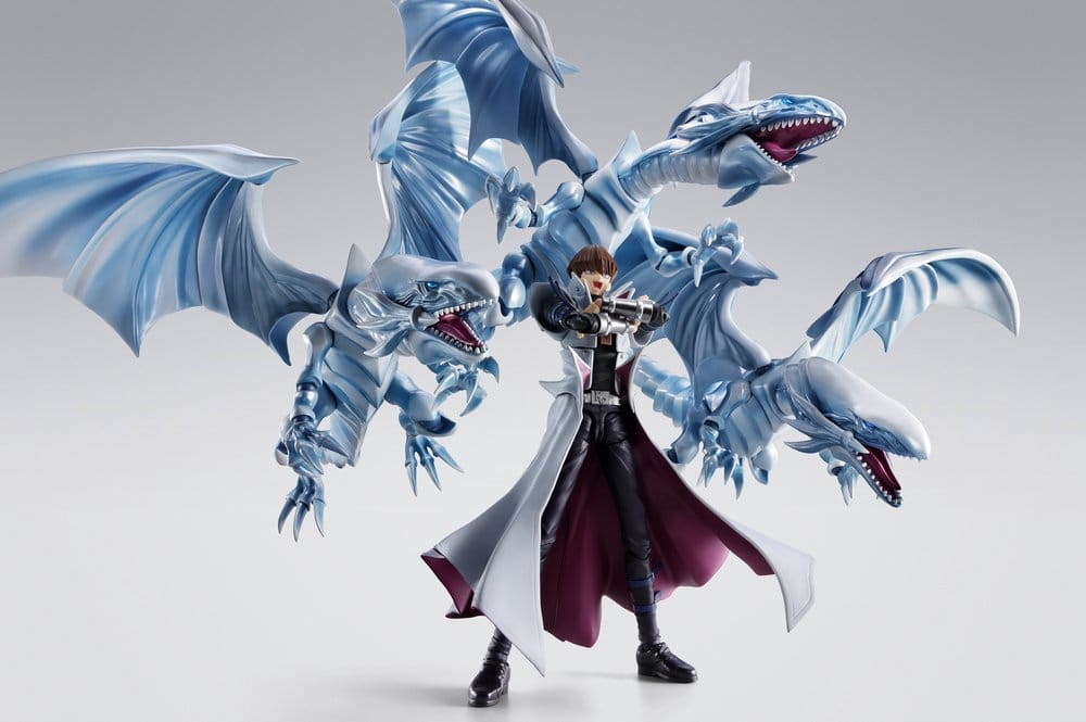 Figura Seto Kaiba con Dragón Blanco de Ojos Azules Yu-Gi-Oh