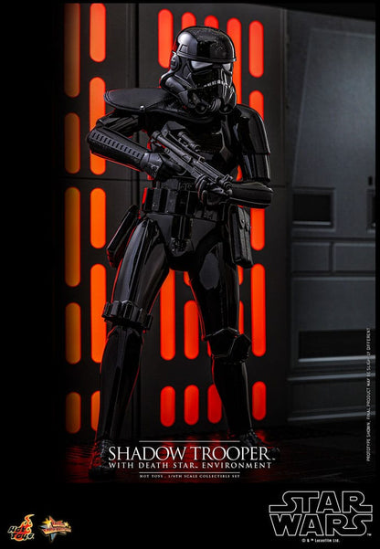 Detalles de la figura Shadow Trooper Hot Toys con accesorios imperiales