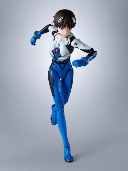 Figura articulada Shinji Ikari Evangelion S.H.Figuarts en pose dinámica