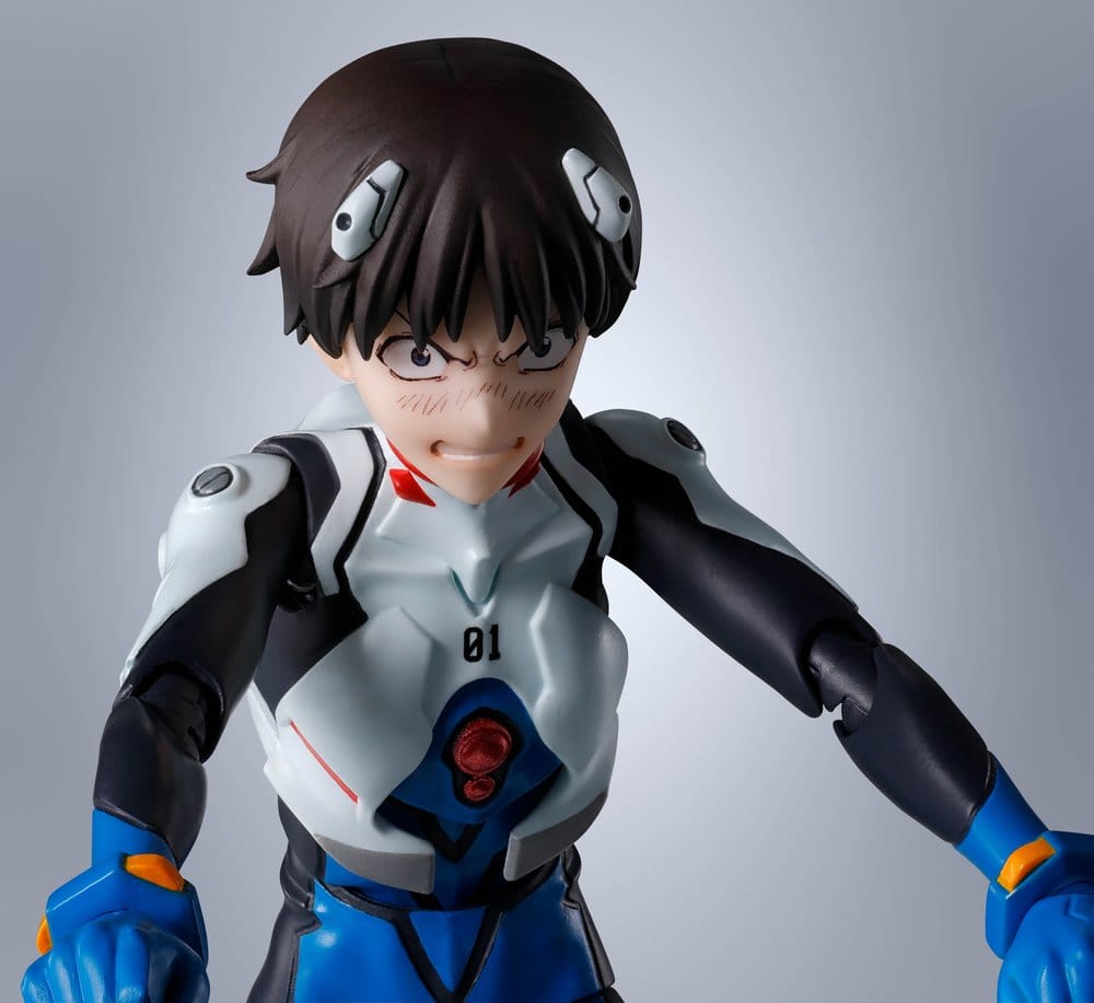 Figura Shinji Ikari Evangelion S.H.Figuarts con rostros intercambiables