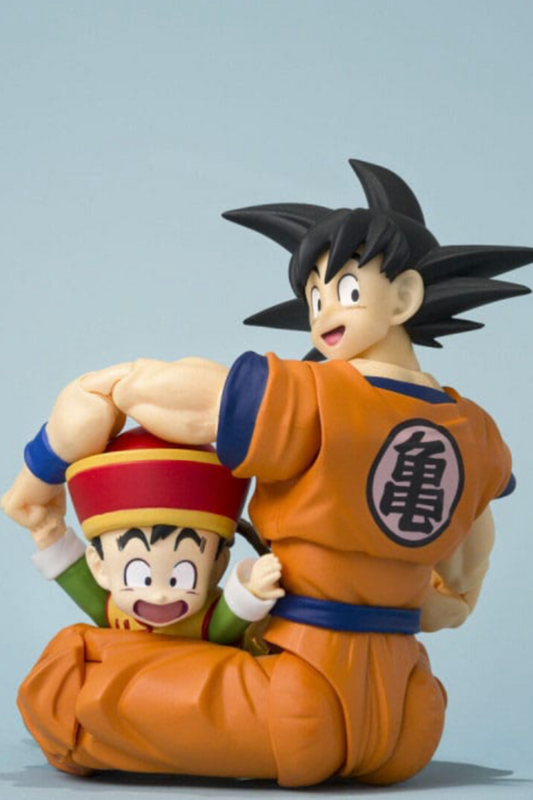 Figura S.H.Figuarts Son Goku y Son Gohan Kid con Kintoun Dragon Ball